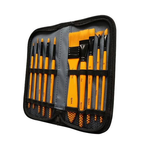 MONT MARTE BRUSH SET WALLET 11 Piece - Acrylic2